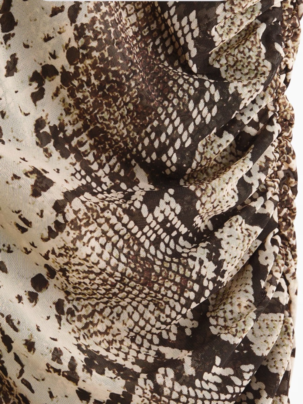 NWT Stella McCartney New Collection Reptile Maxi Mesh Long Sleeve Dress Size XXL - Picture 7 of 7